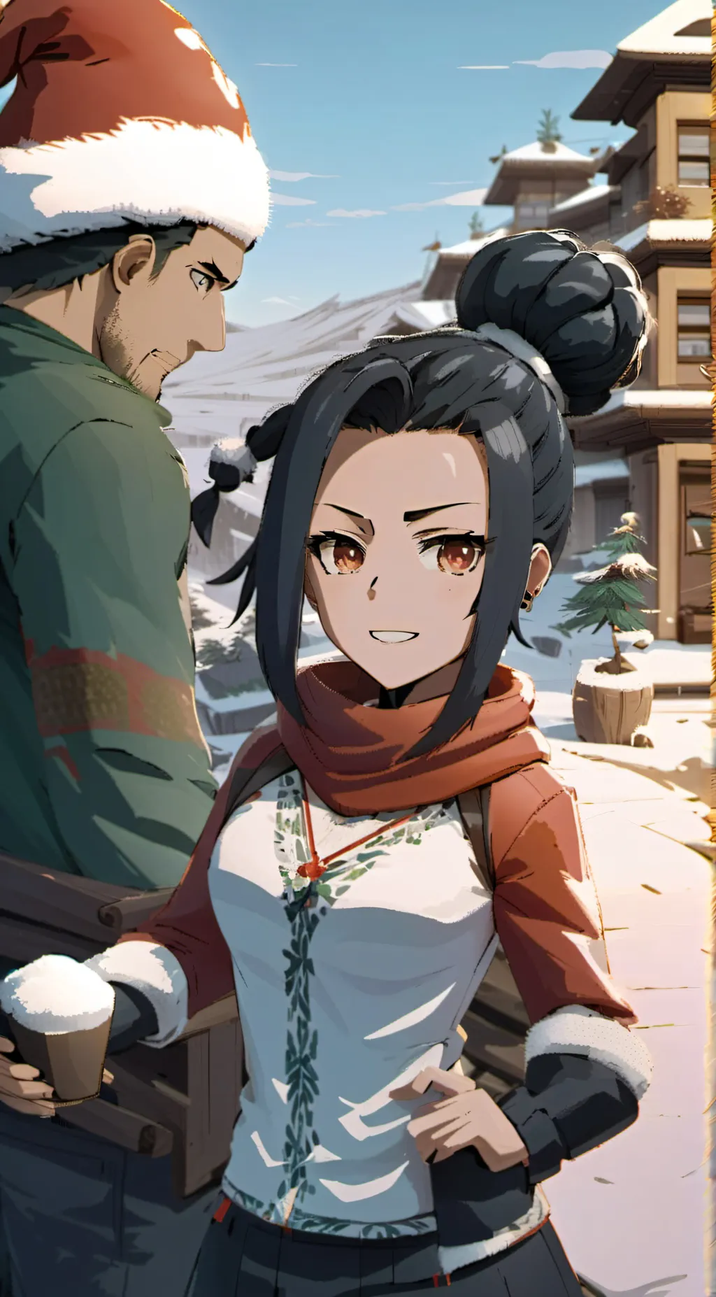 ai character: momo yayorozu  background