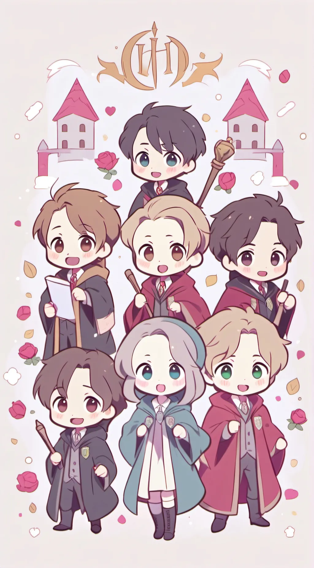 ai character: Hogwarts✨️ background