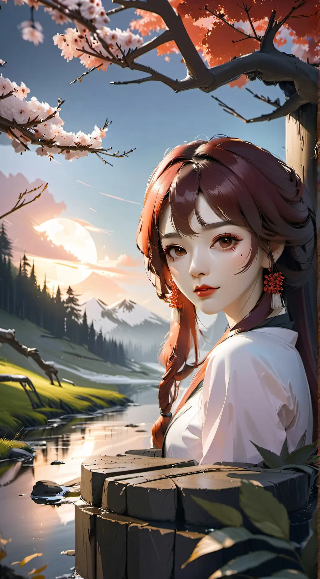 ai character: Yukari  background