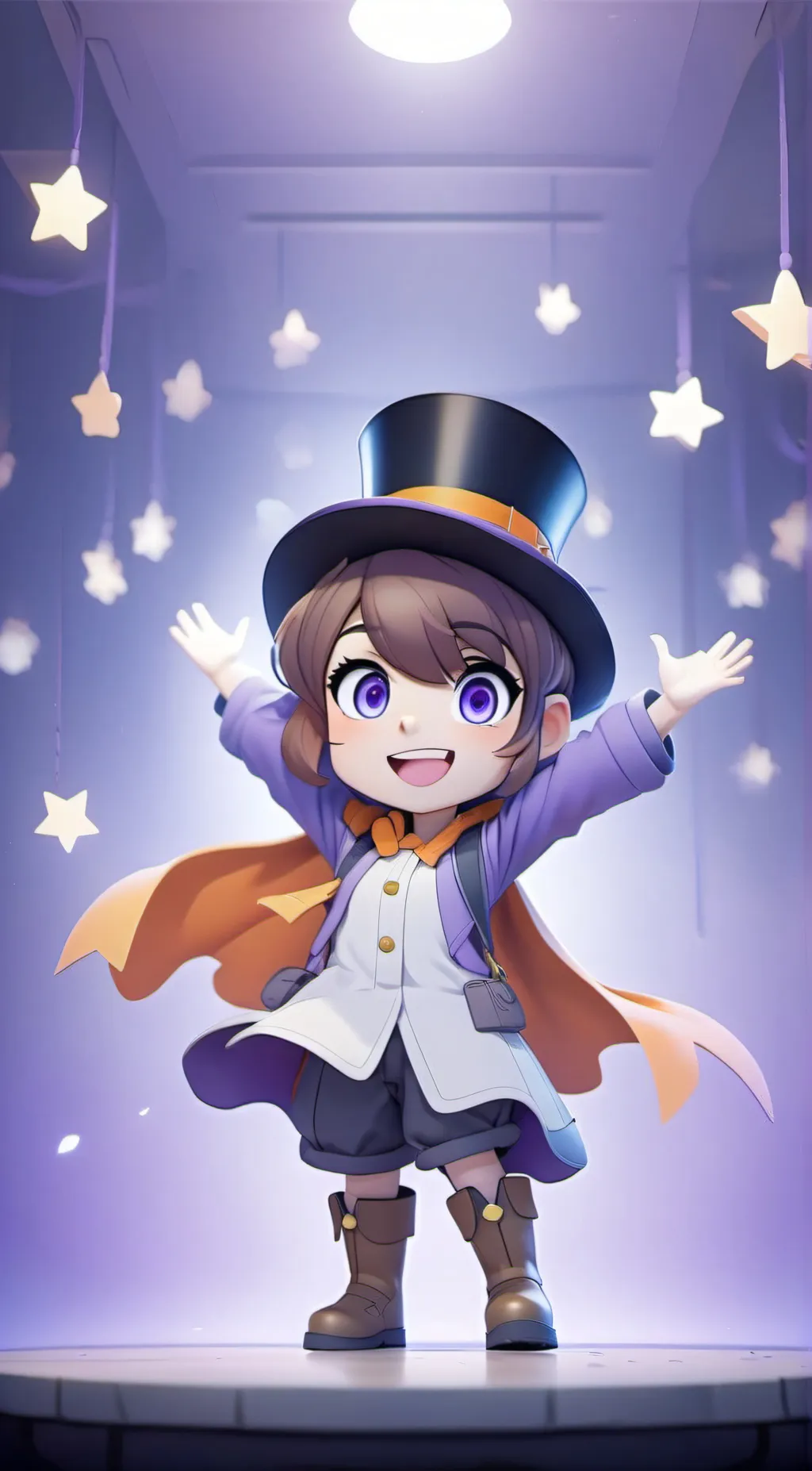 ai character: Hat Kid background