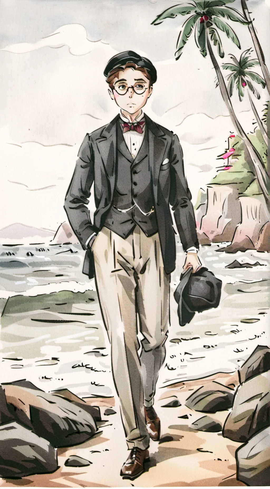 ai character: Simon Hawaiipartii background