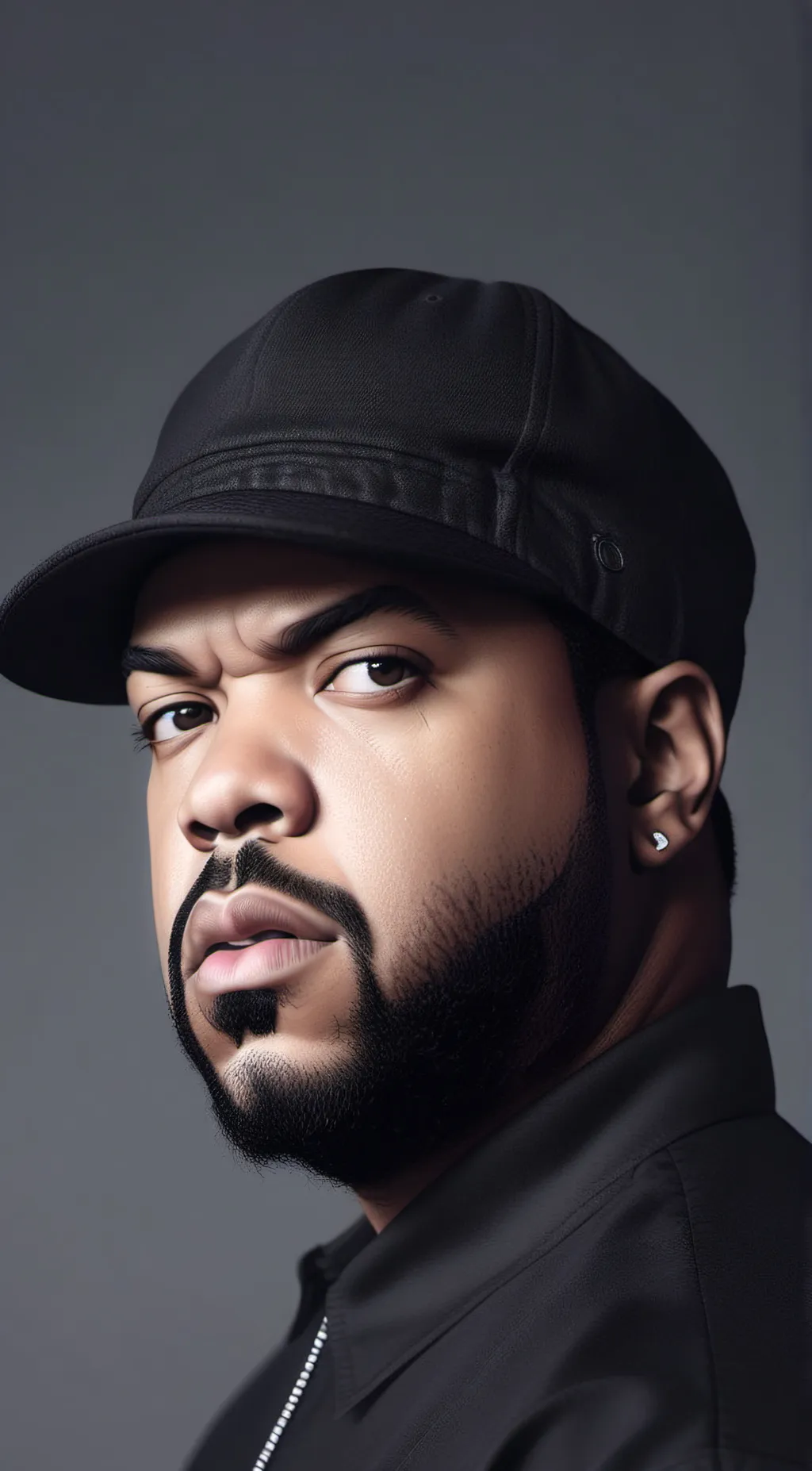 ai character: Ice Cube background