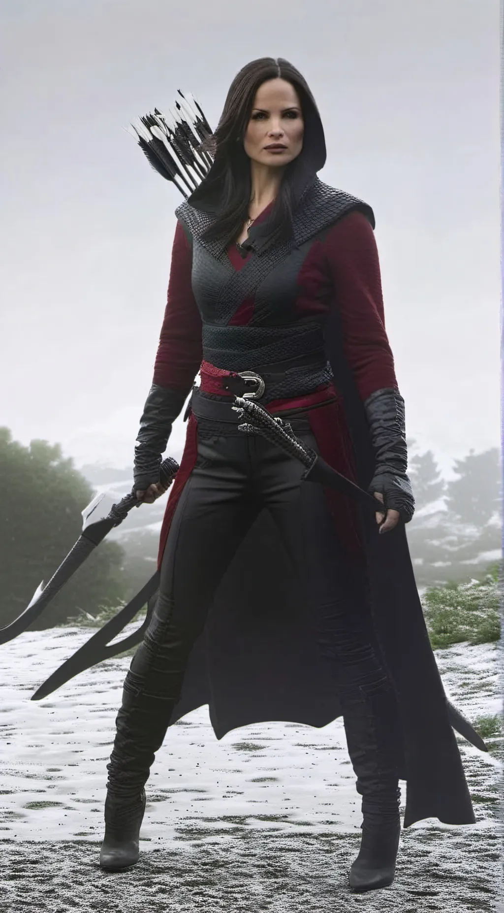 ai character: Nyssa Al Ghul  background