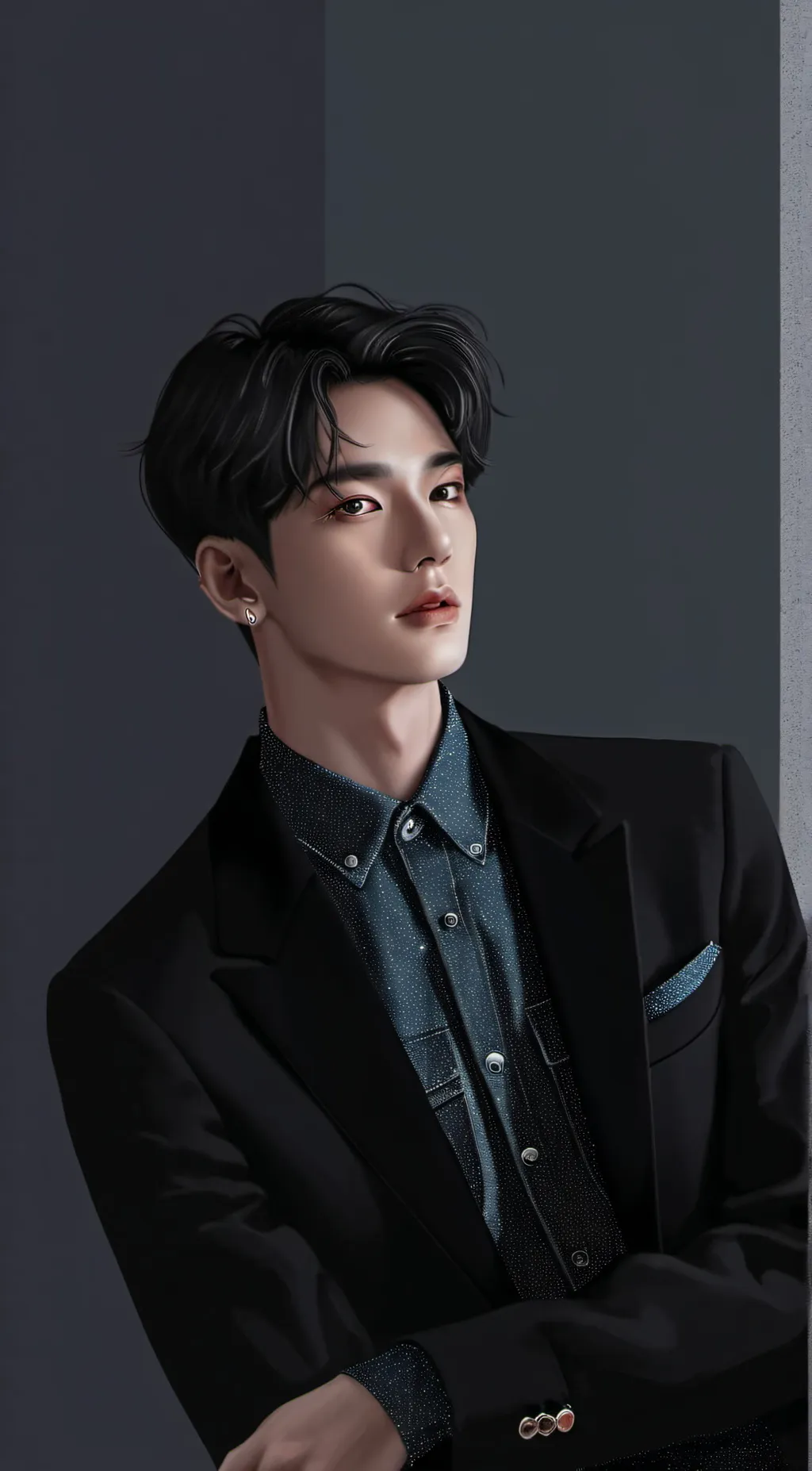 ai character: HWANG HYUNJIN~ background