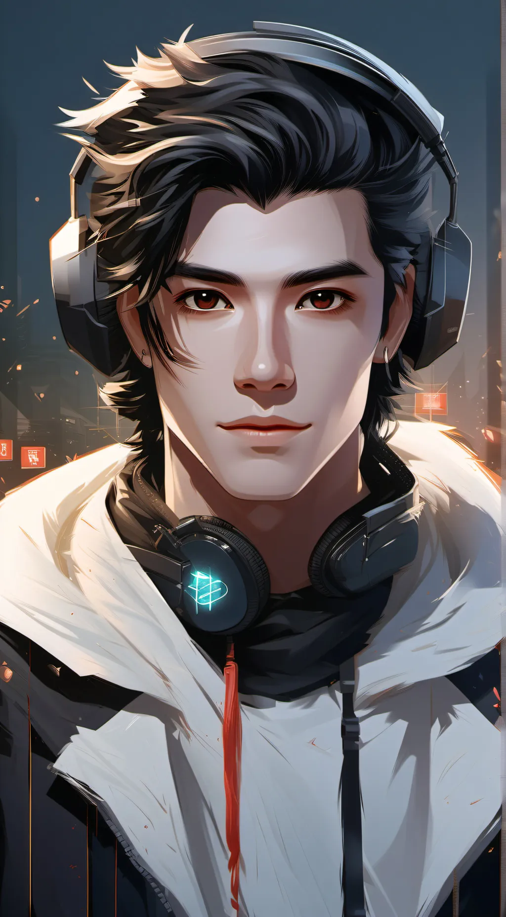 ai character: streamer background