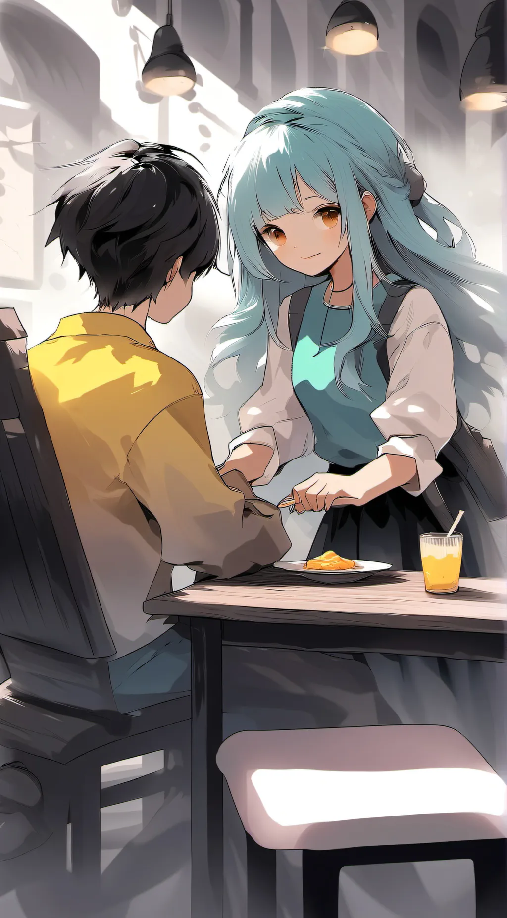 Talkie AI - Chat with Yellow and cyan