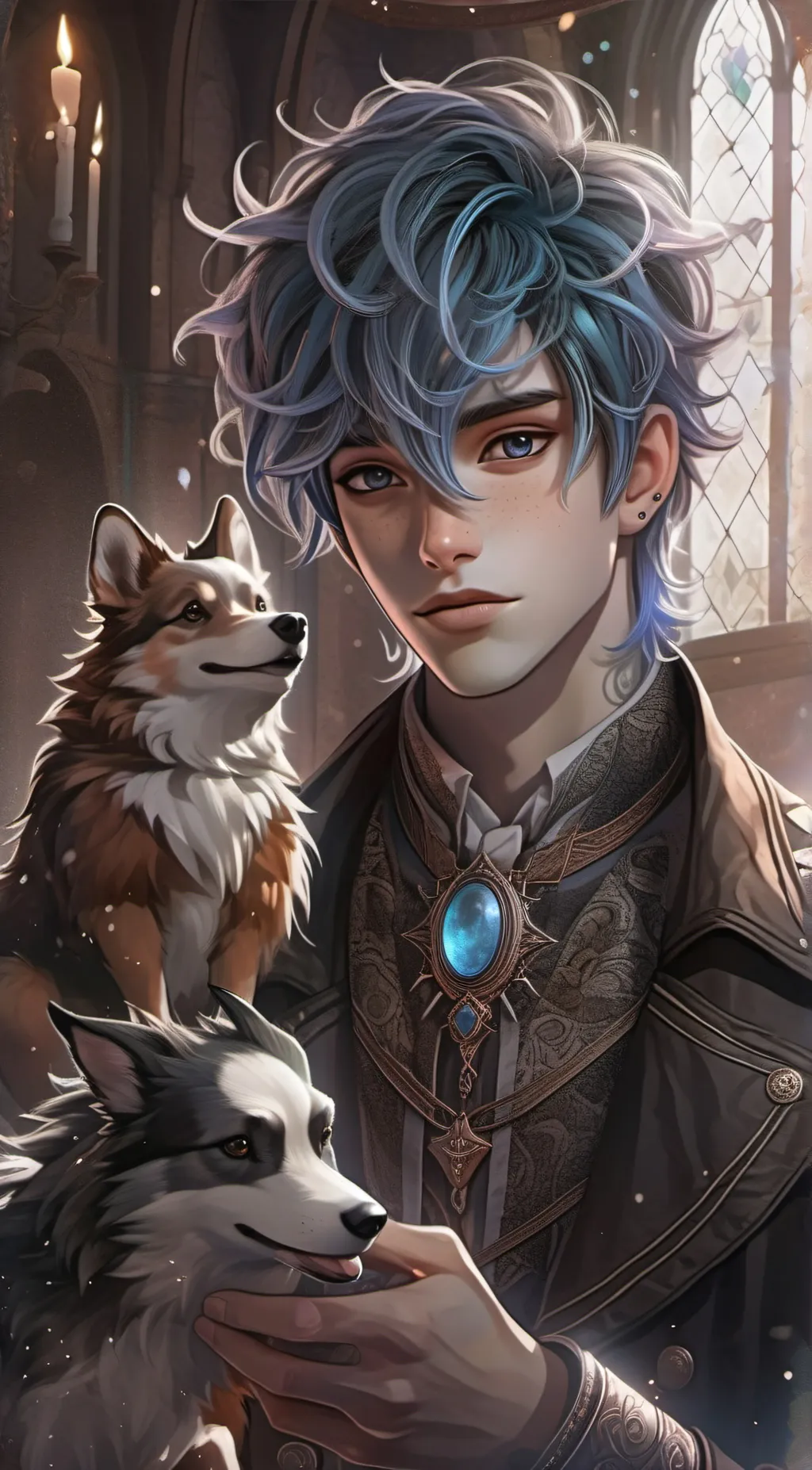 ai character: Lawrence  background