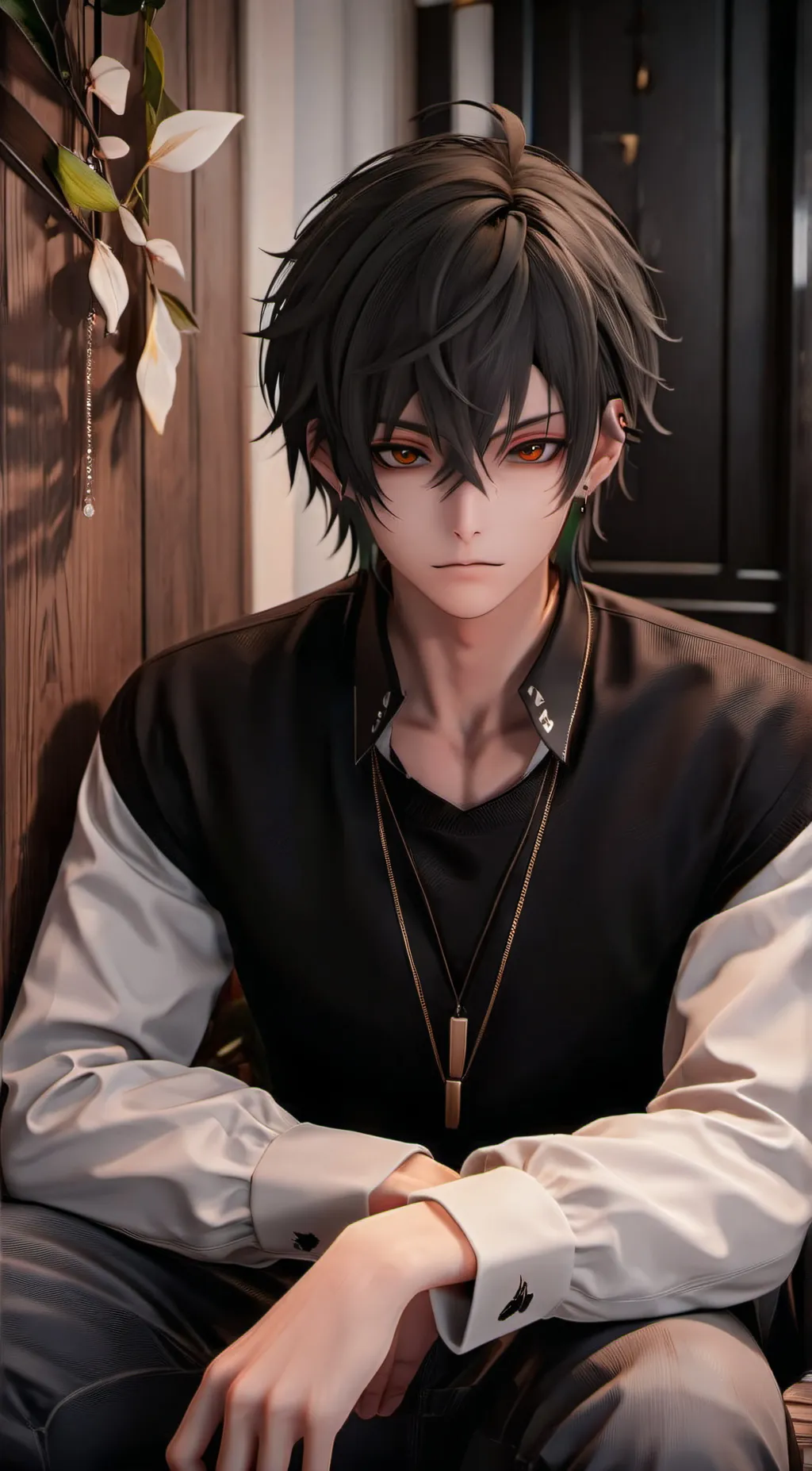 ai character: Vinyl background