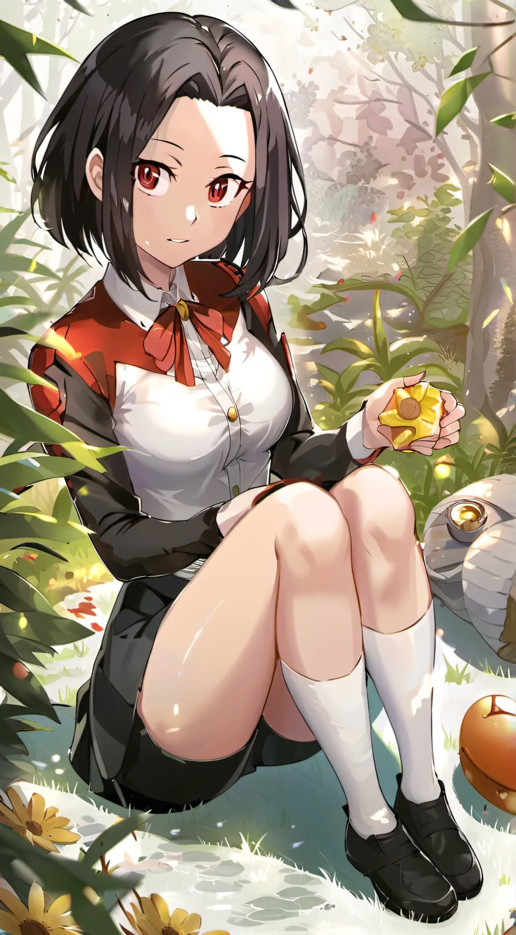 ai character: Momo yaoyorozu background
