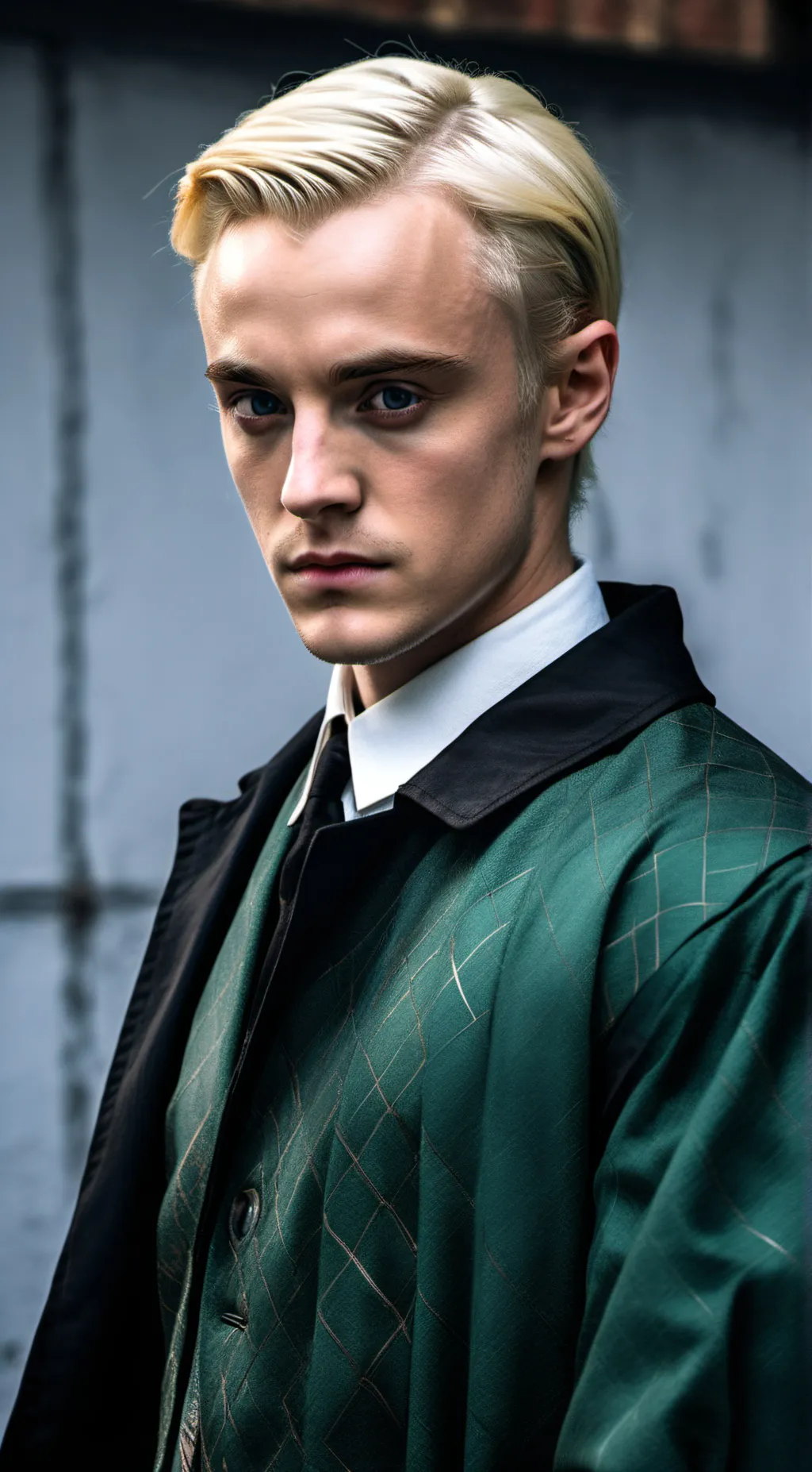 ai character: Draco Malfoy 💚🤍 background