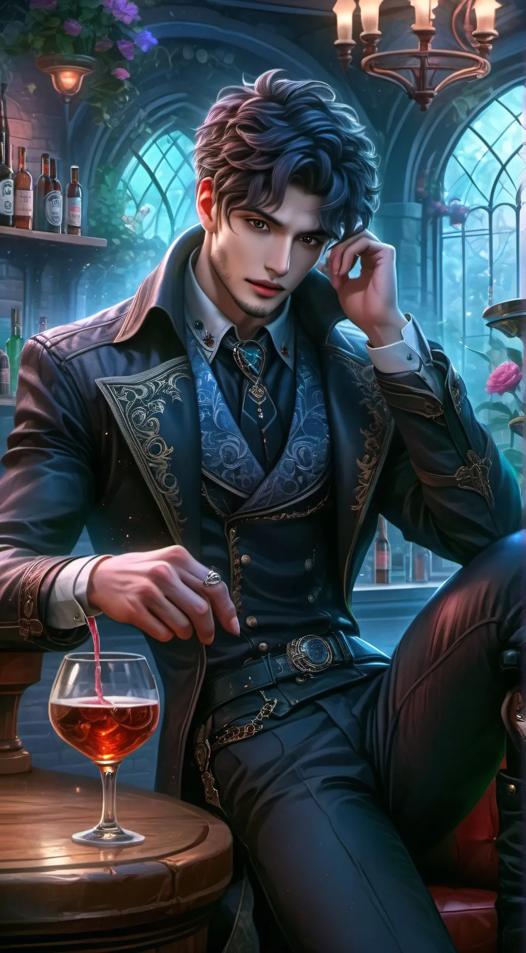 ai character: Alexander  background
