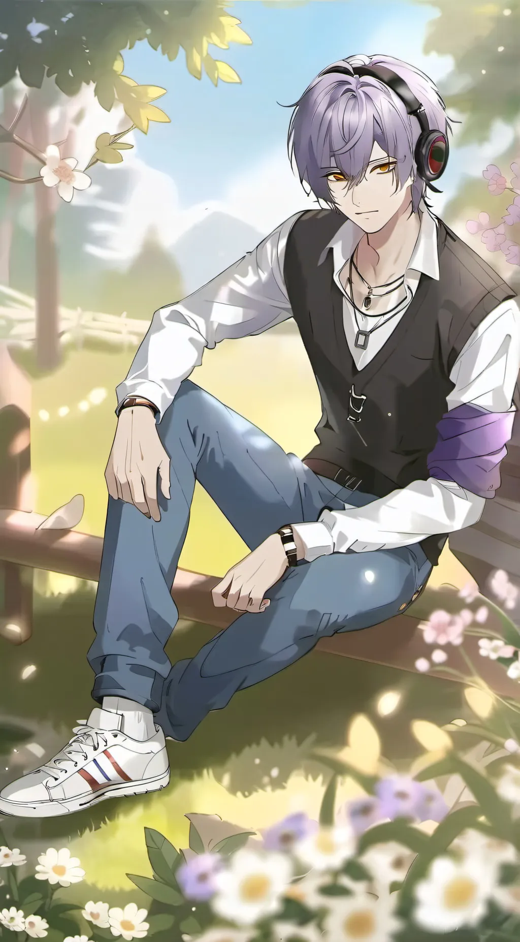 ai character: Cherry background