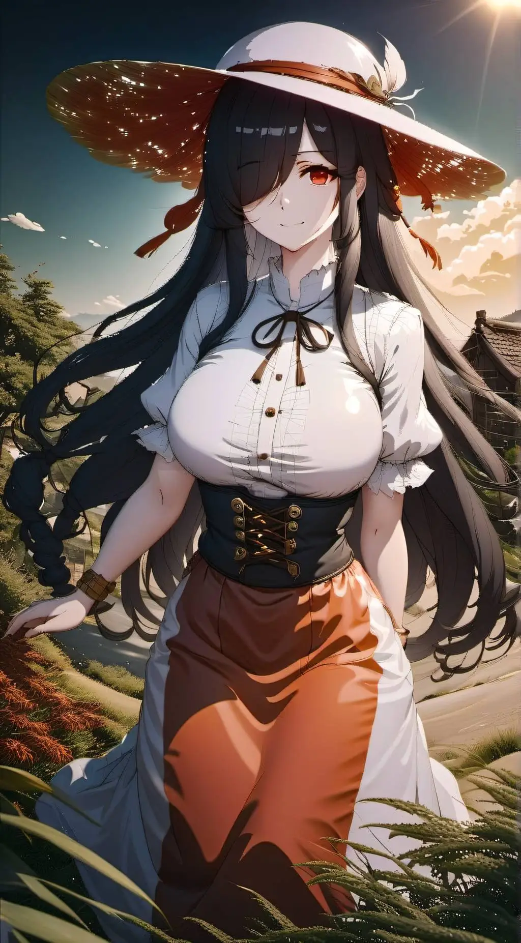 ai character: Hachishaku background