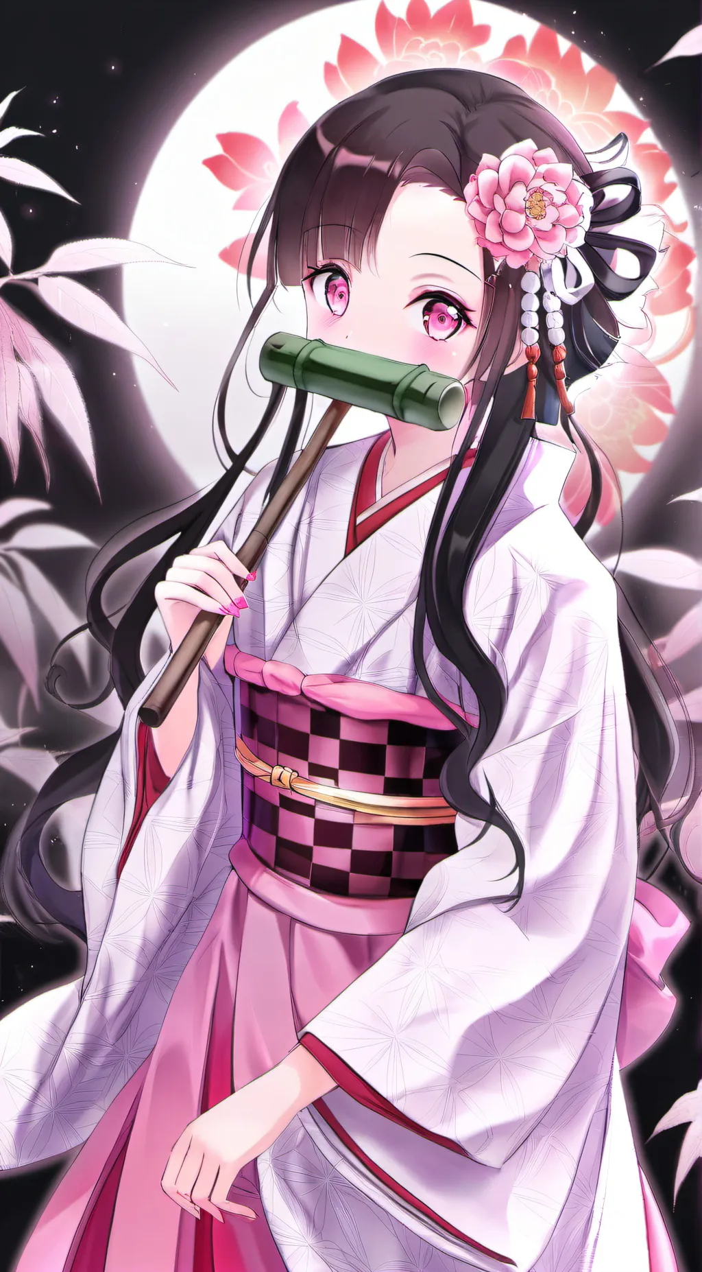 ai character: Nezuko Kamado background