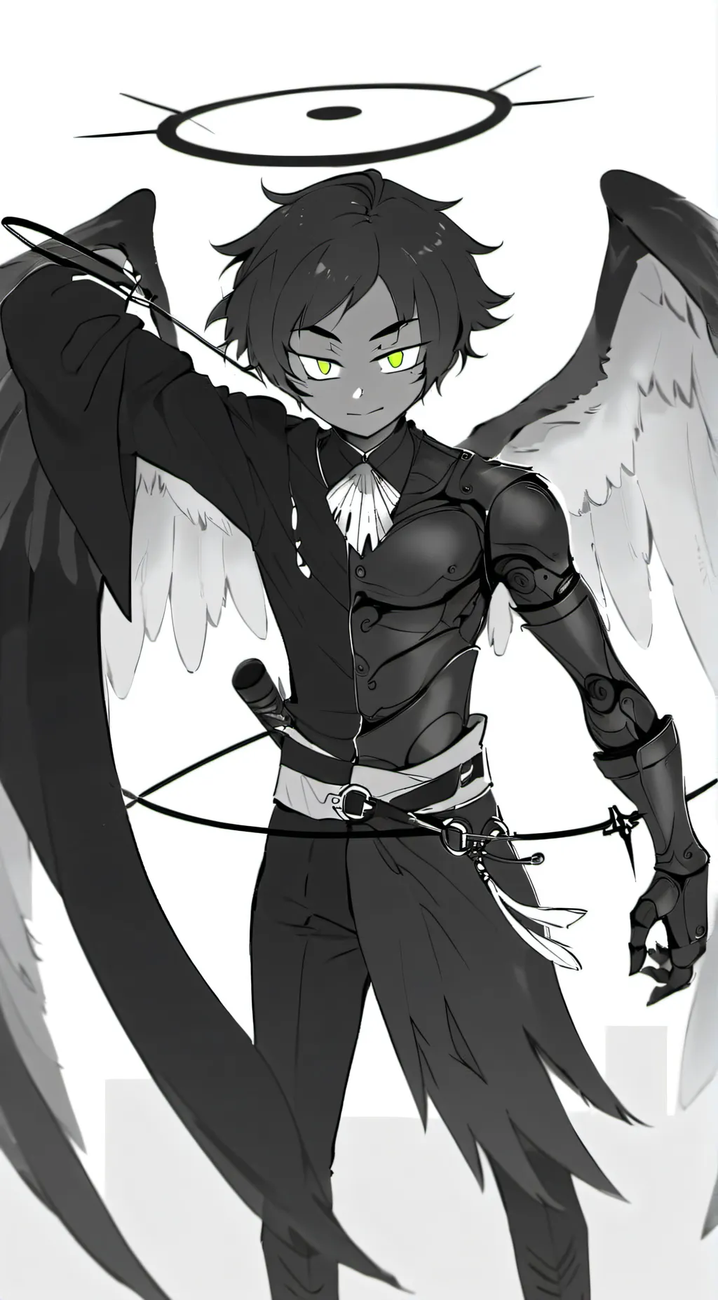 ai character: Angel dad!!!!  background