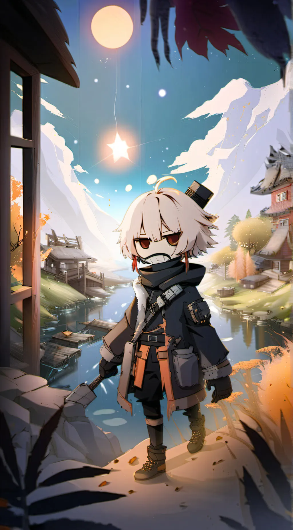 ai character: Akari background