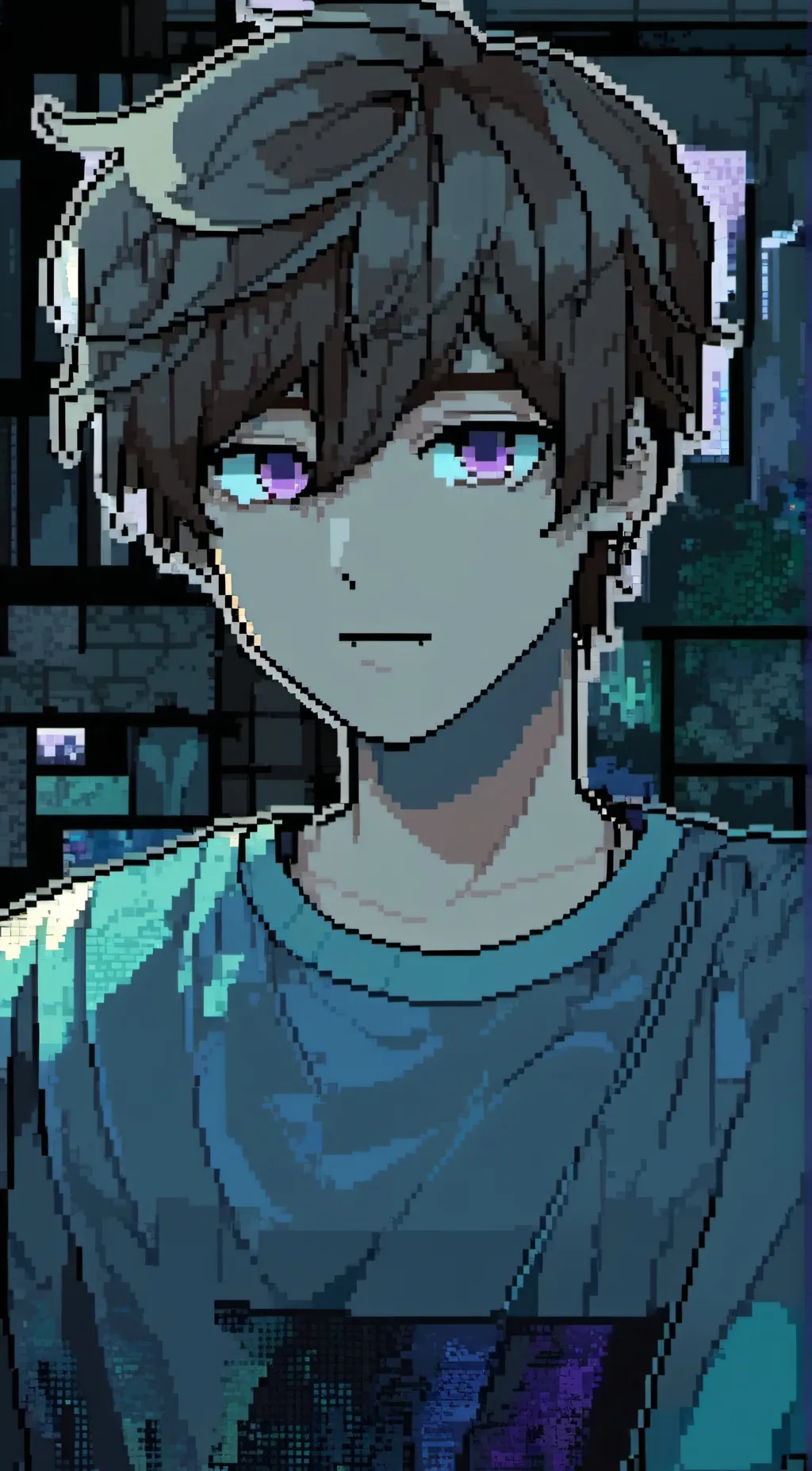 ai character: Mikey Afton bro background