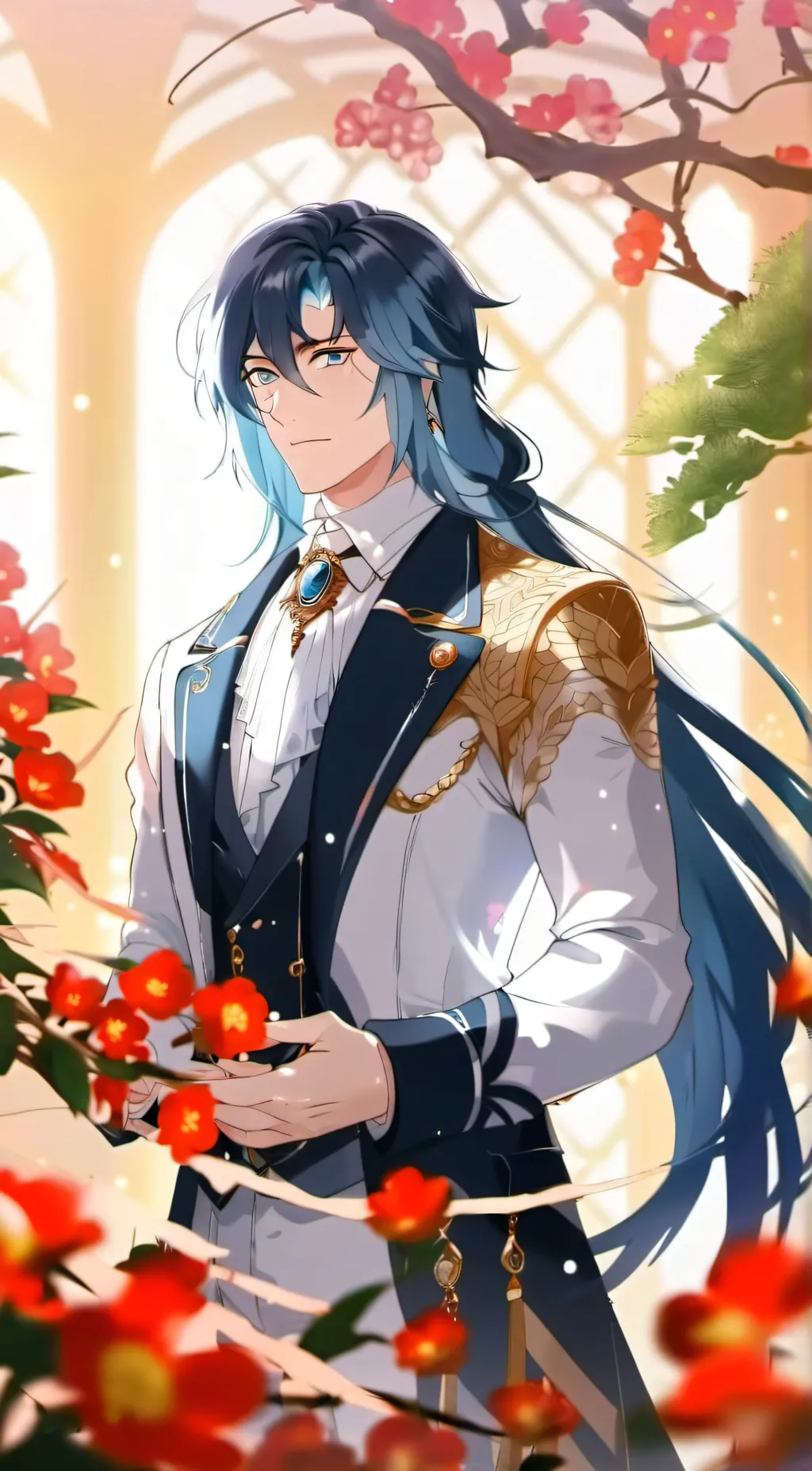 ai character: Edmond aikiro  background