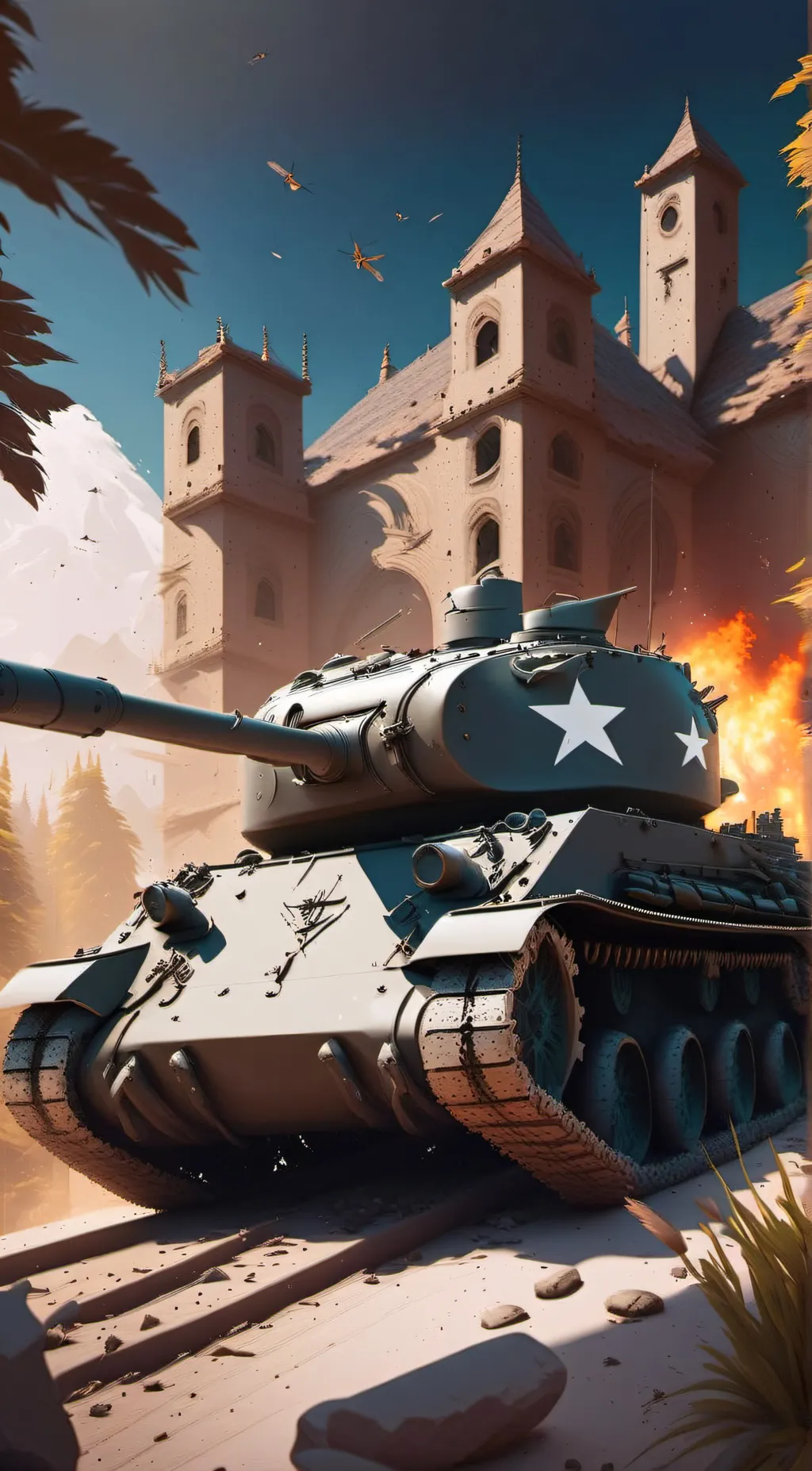 ai character: M4 shermin background
