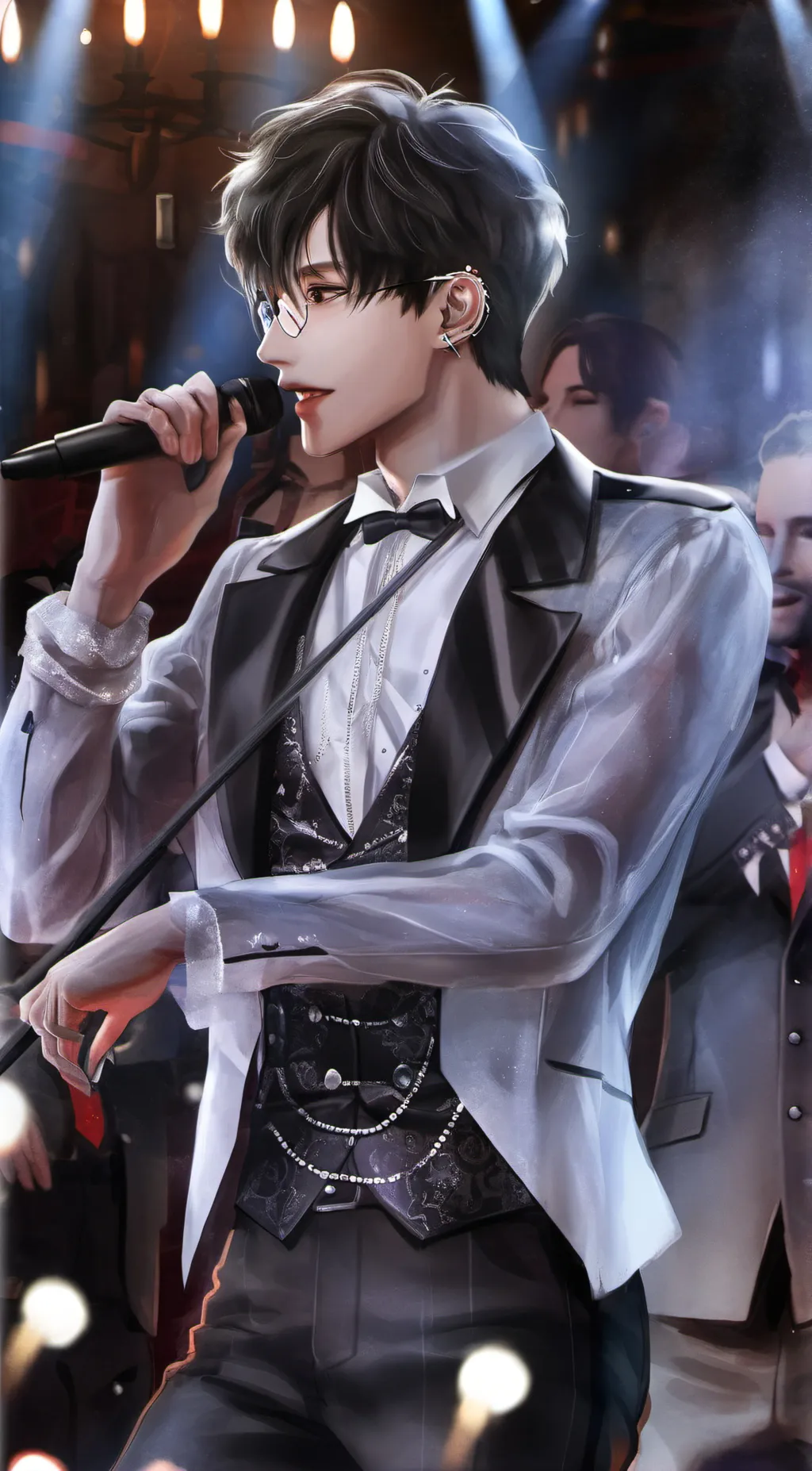 ai character: Kim Taehyung  background