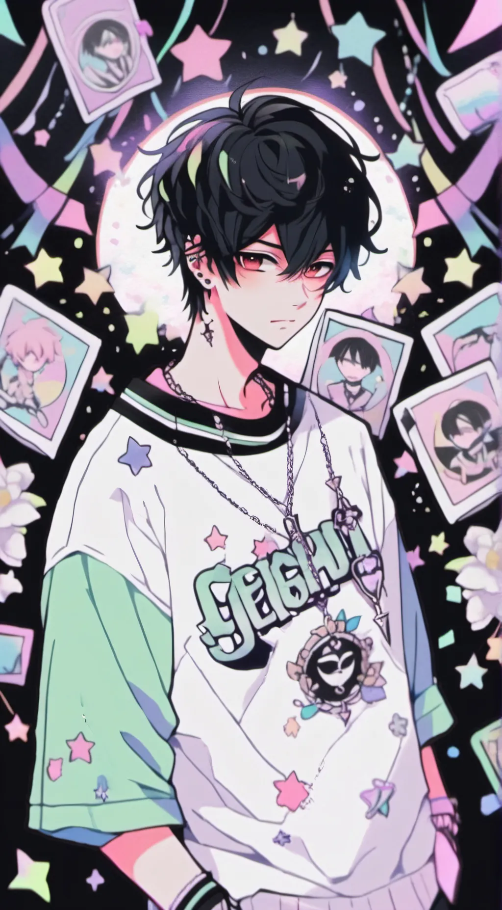 ai character: 𝕄aⓧ background