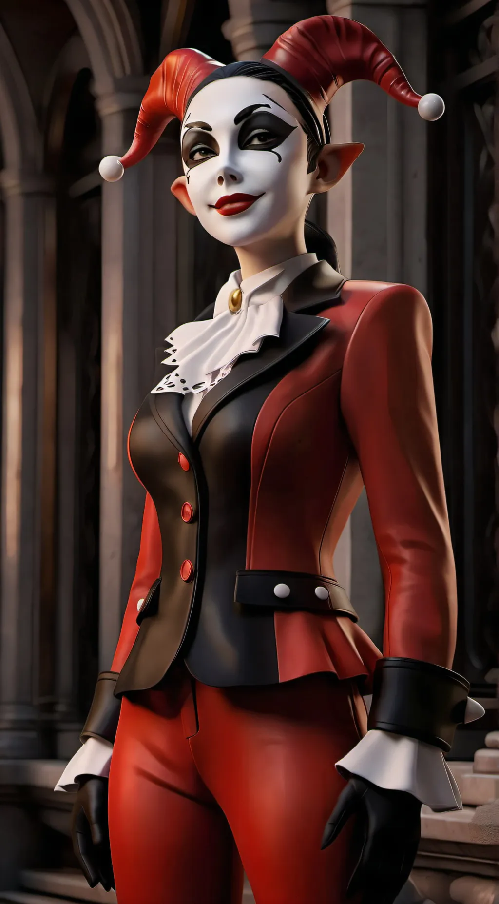 ai character: Harley Quinn background