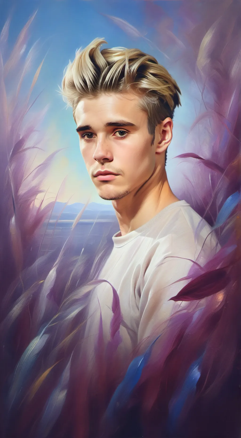 ai character: Justin Bieber background