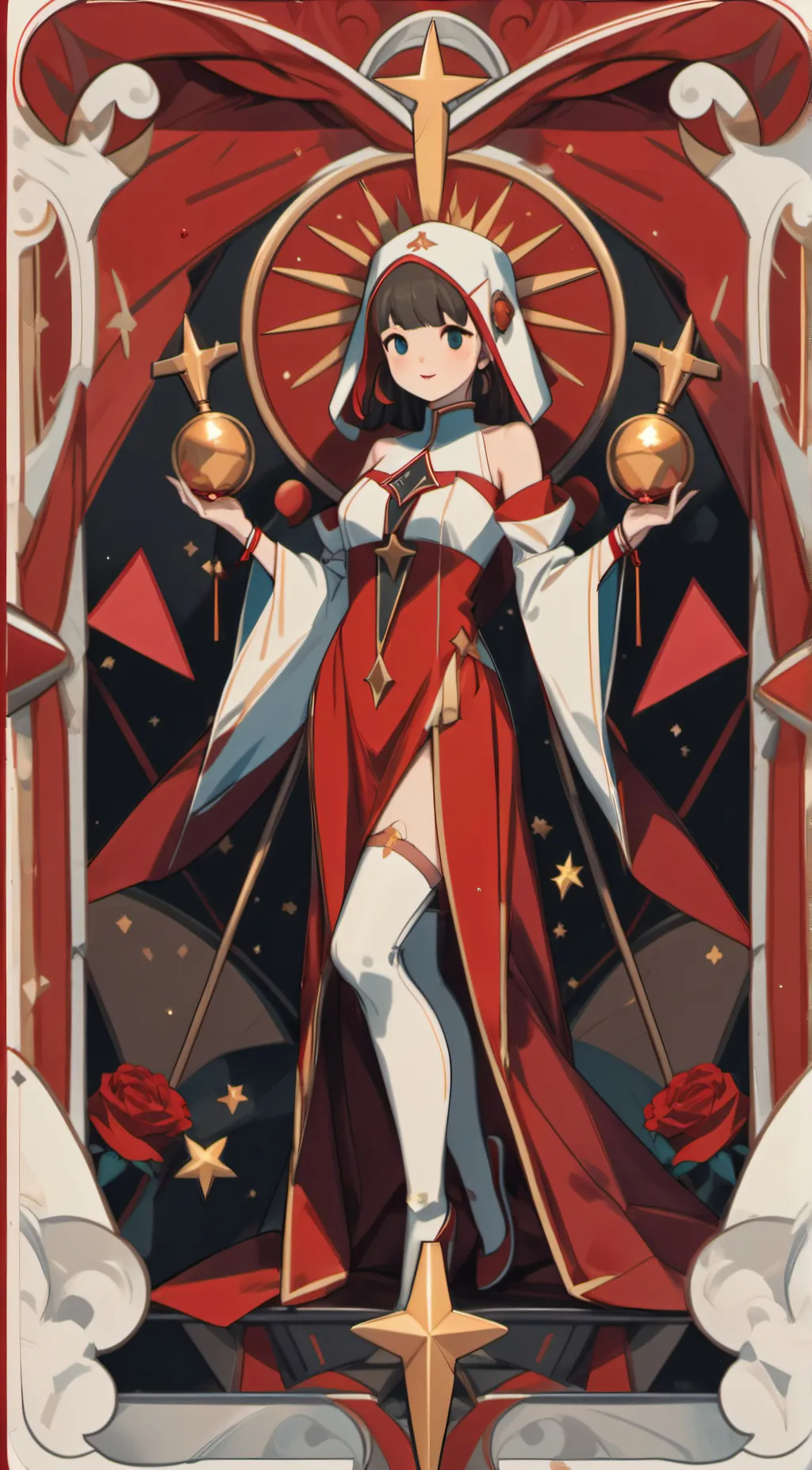 ai character: Ruby Grey background