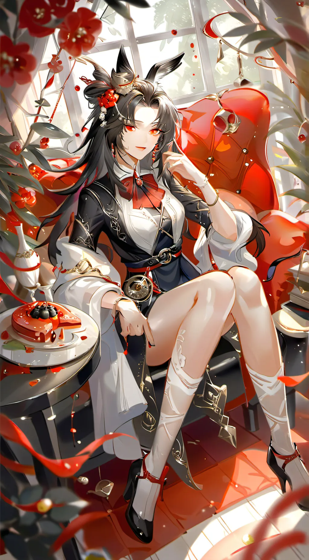 ai character: Lora  background