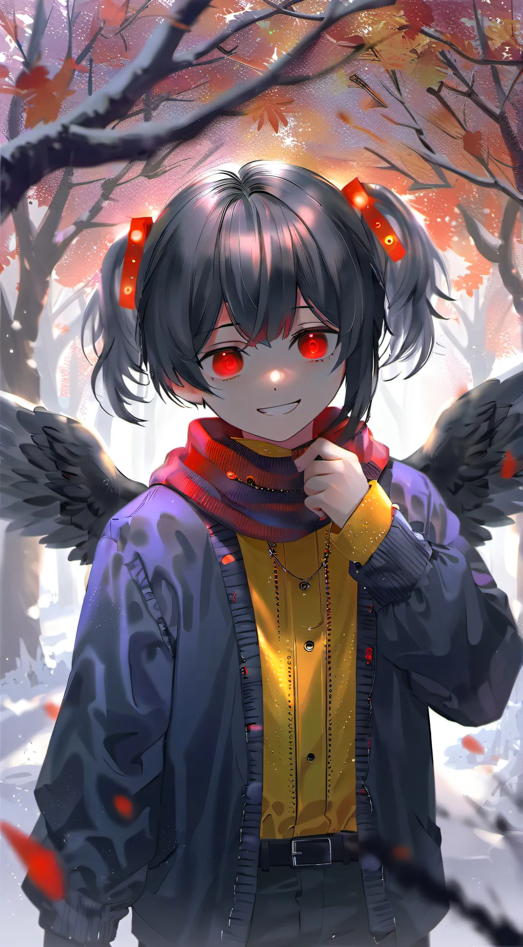 ai character: demontale frisk background