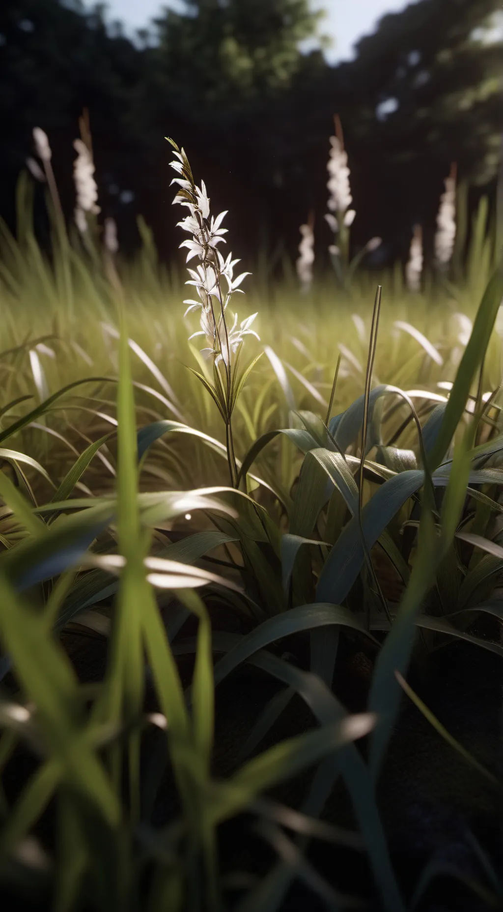 ai character: grass background