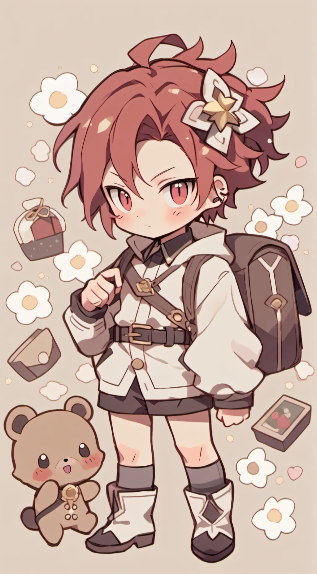 ai character: Kirishima  background
