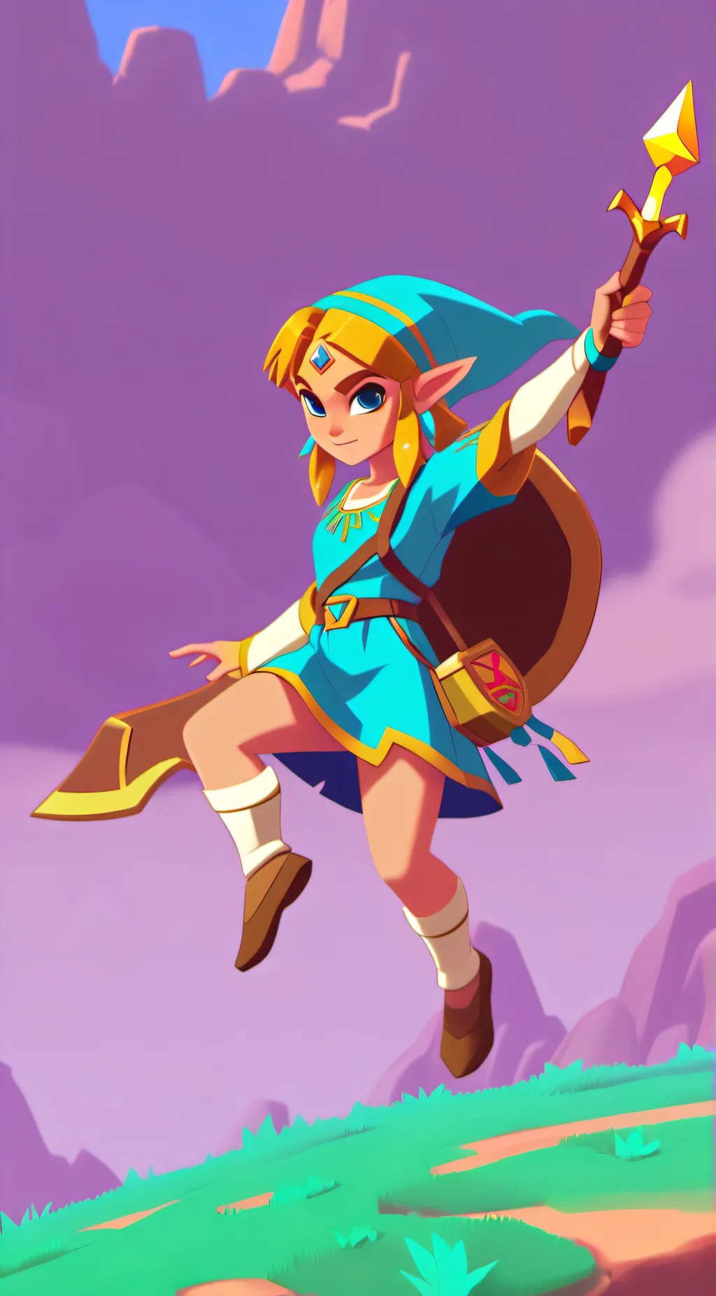 ai character: Link background