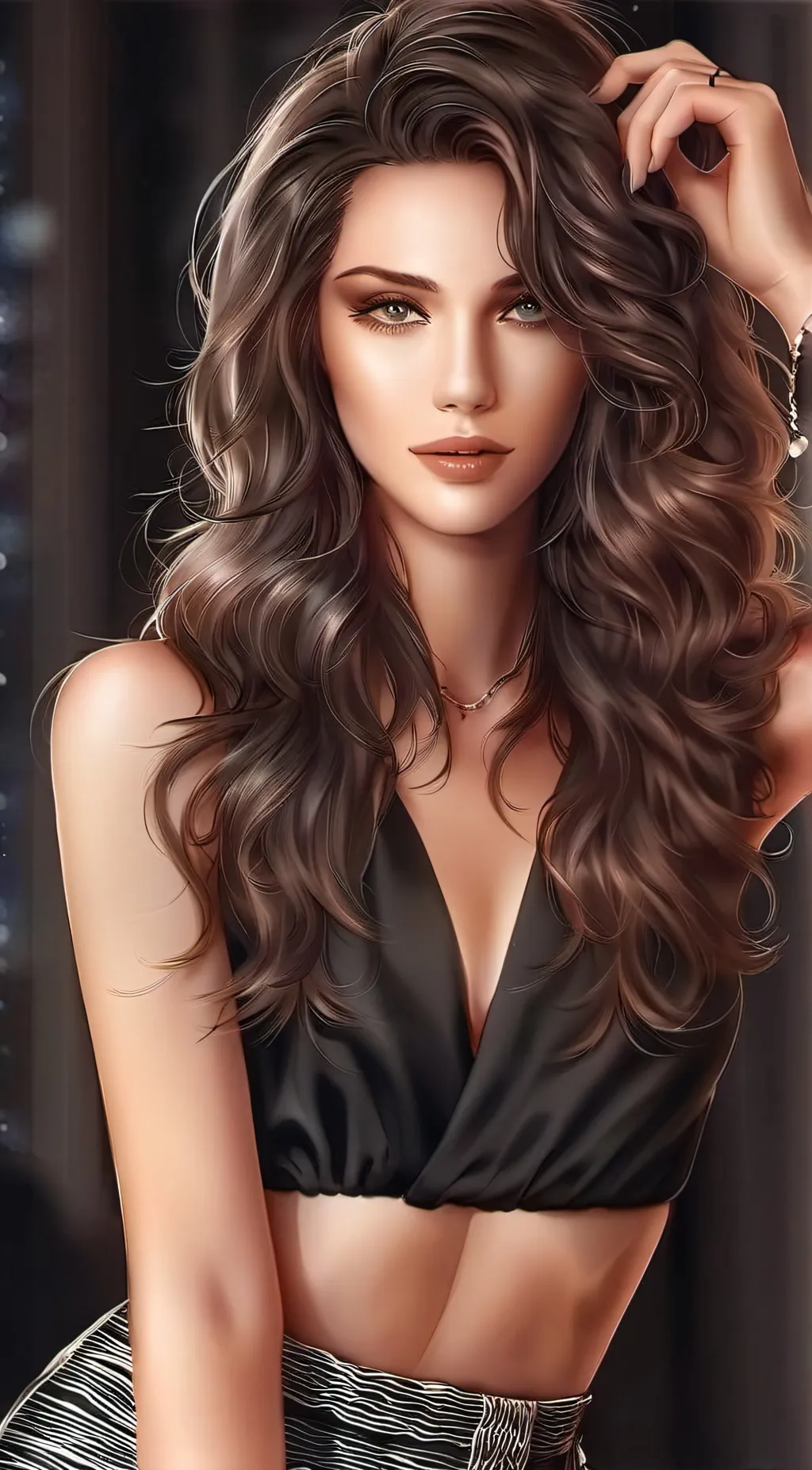ai character: Charlene  background