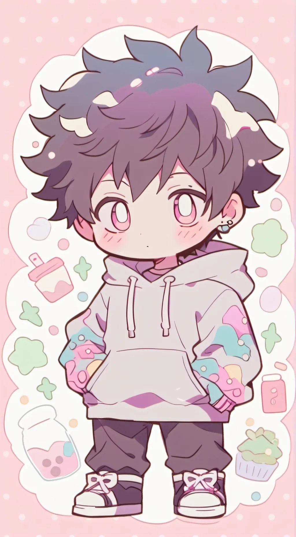 ai character: Deku background