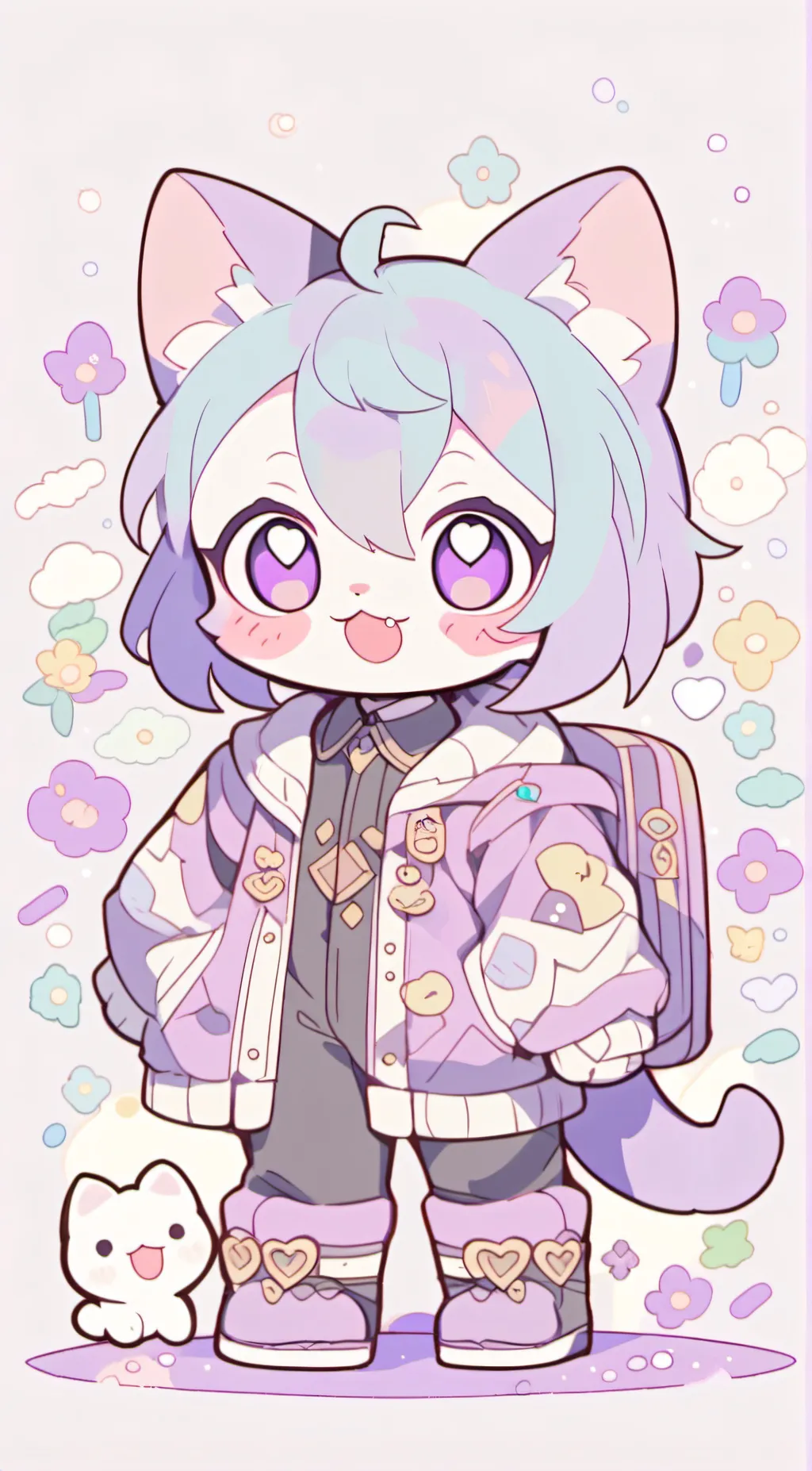 ai character: catnap background