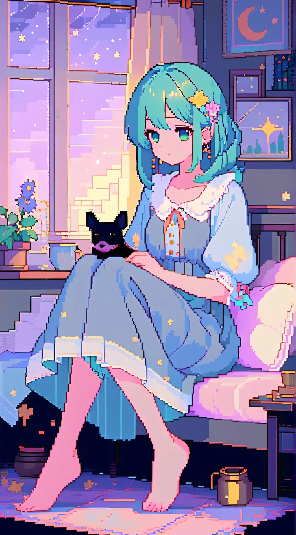 ai character: sick miku background