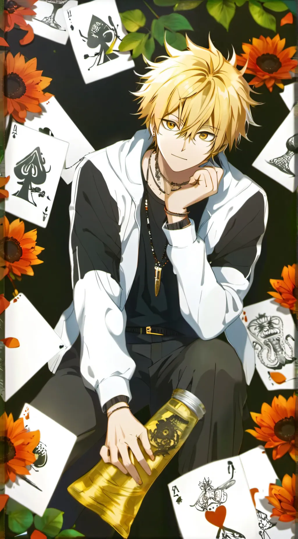 ai character: katsuki bakugo background