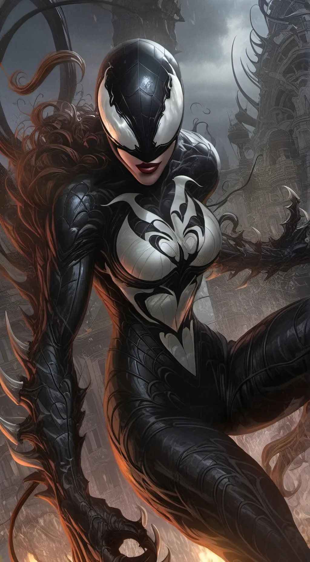 ai character: she-venom background