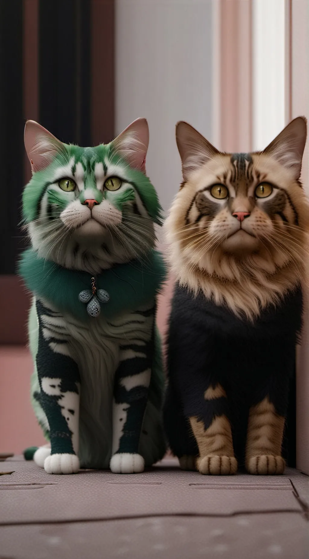 ai character: bkdk cats, background