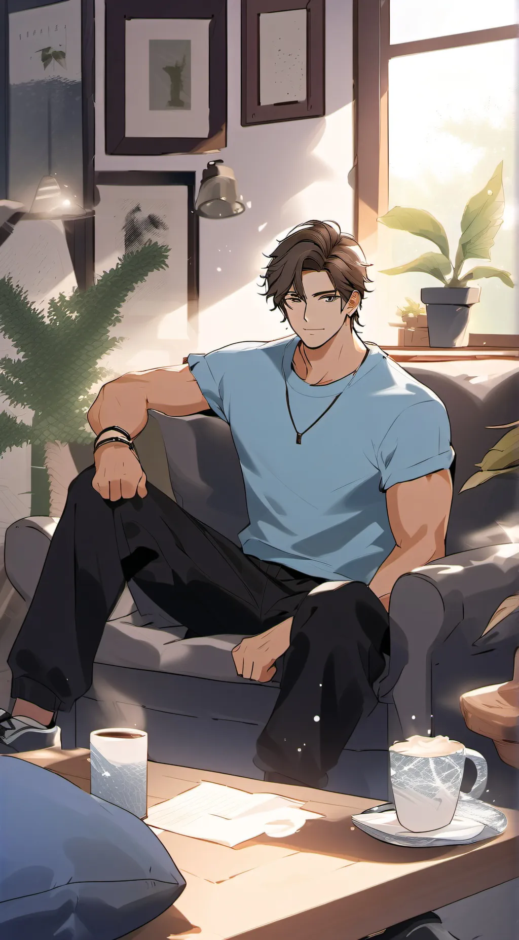 ai character: Arthur  background