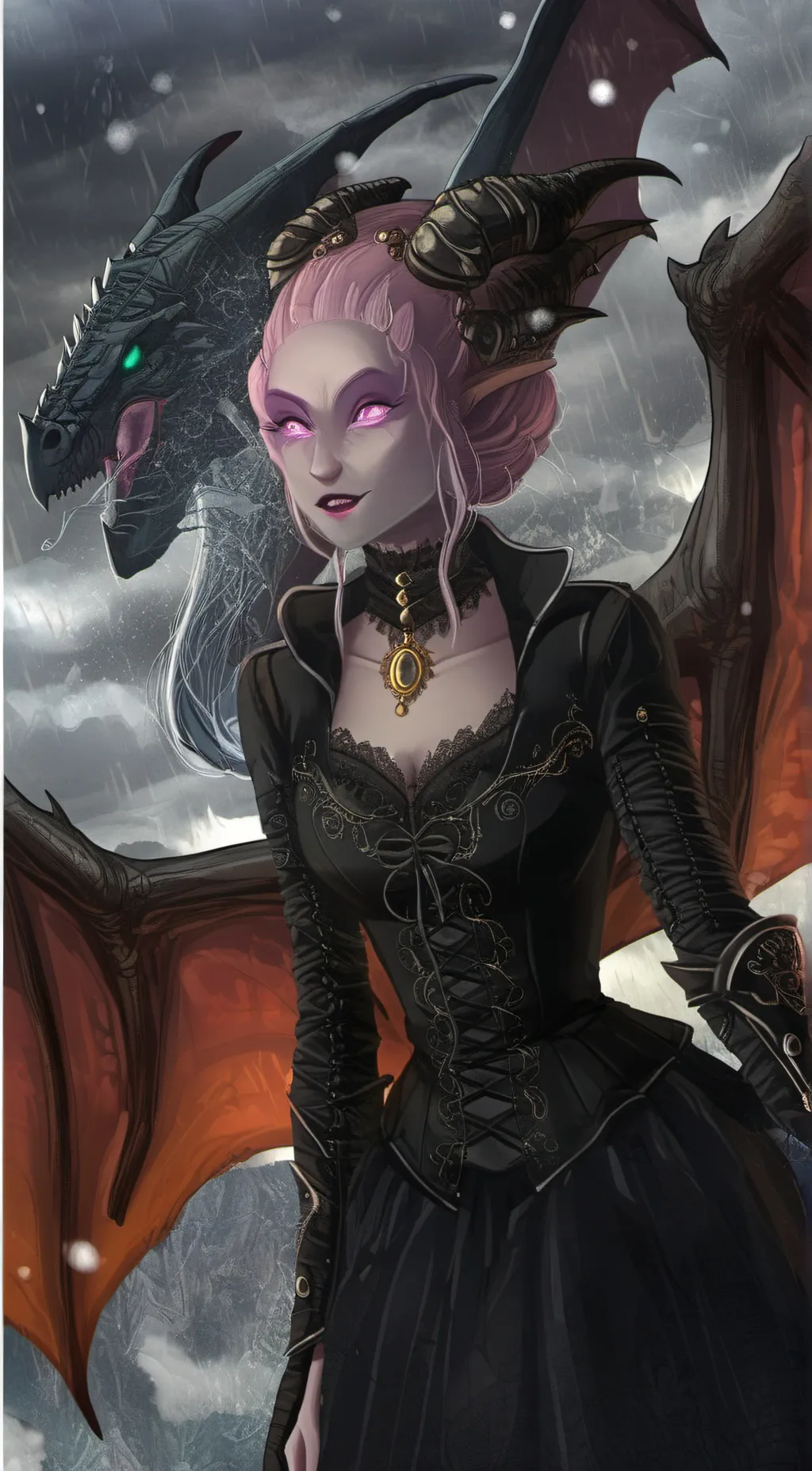 ai character: Allie  background