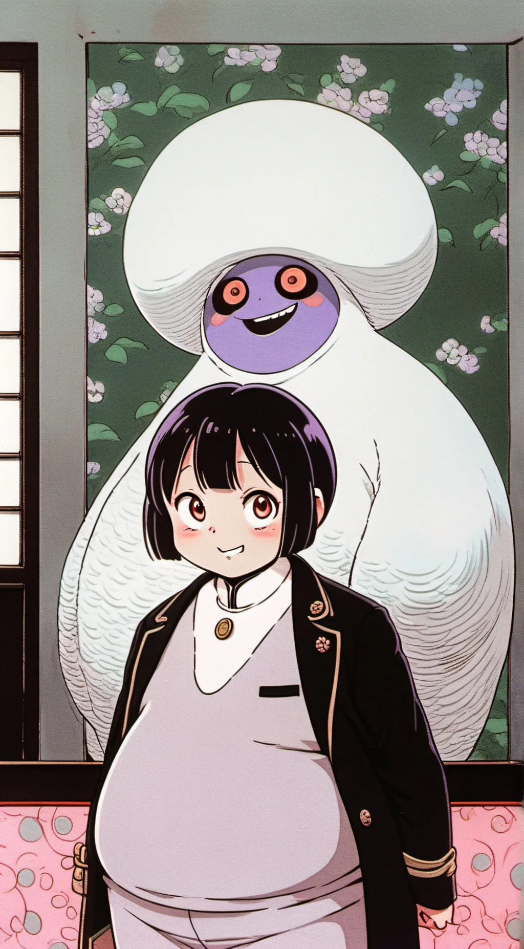 ai character: Grimace background