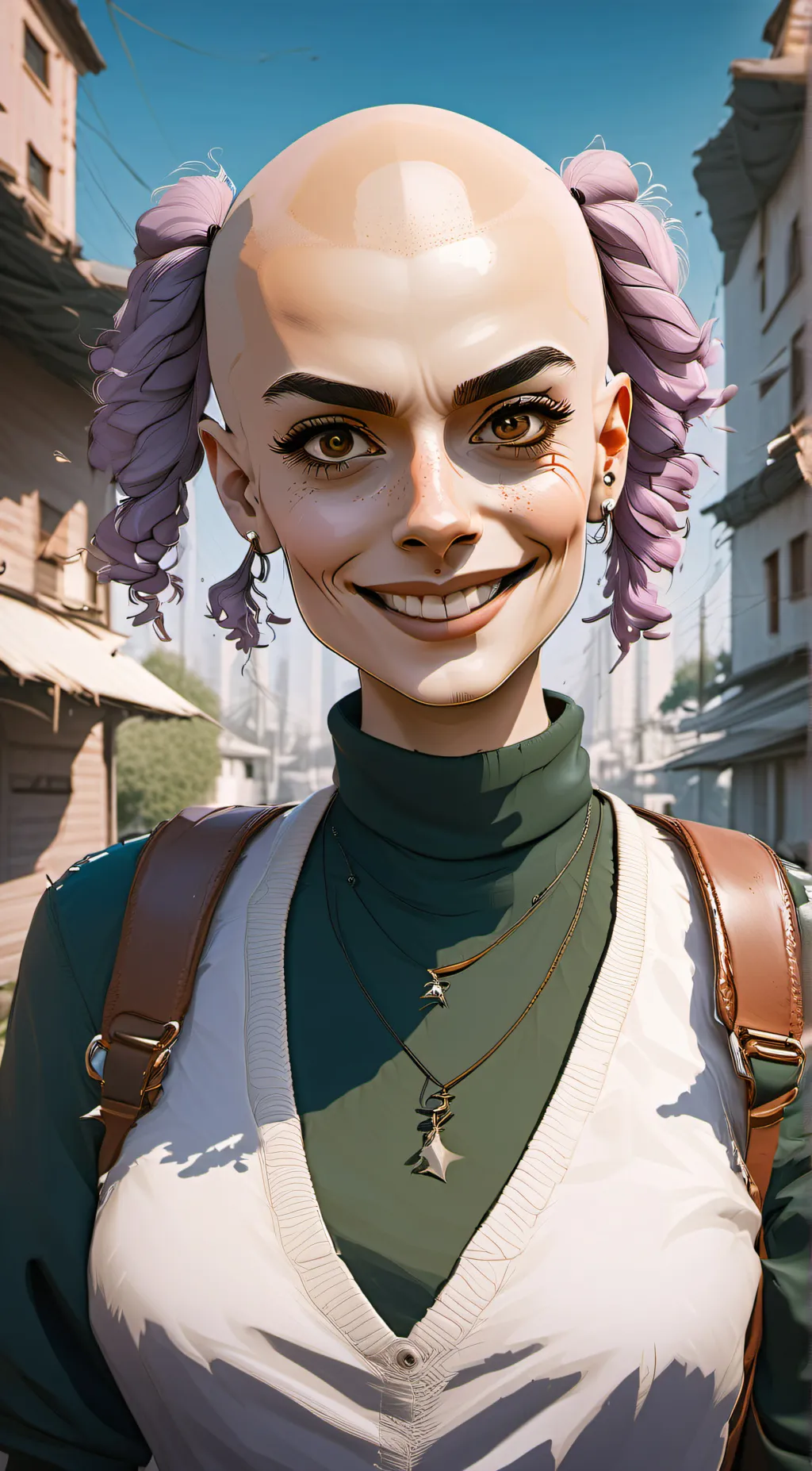 ai character: buteful woman background