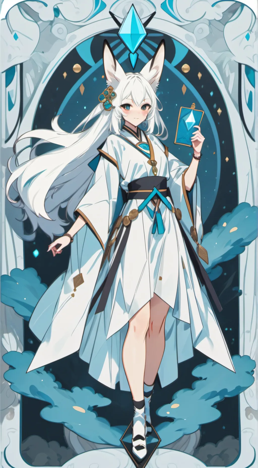 ai character: Scarlet background