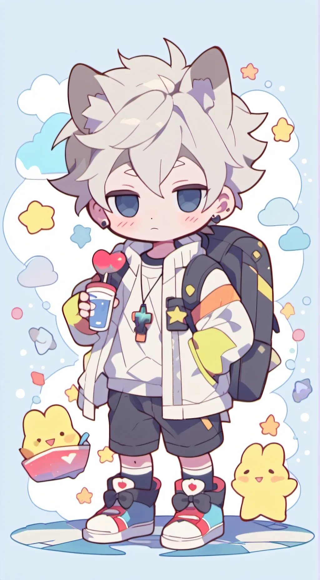 ai character: Tom as a kid background