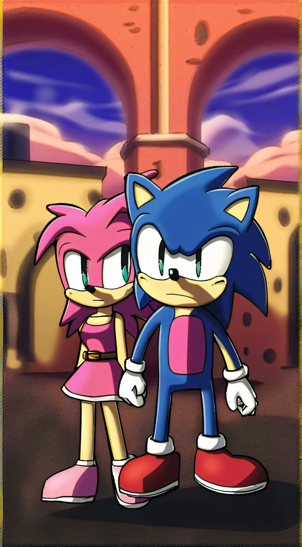 ai character: Sonic X Amy Rose background