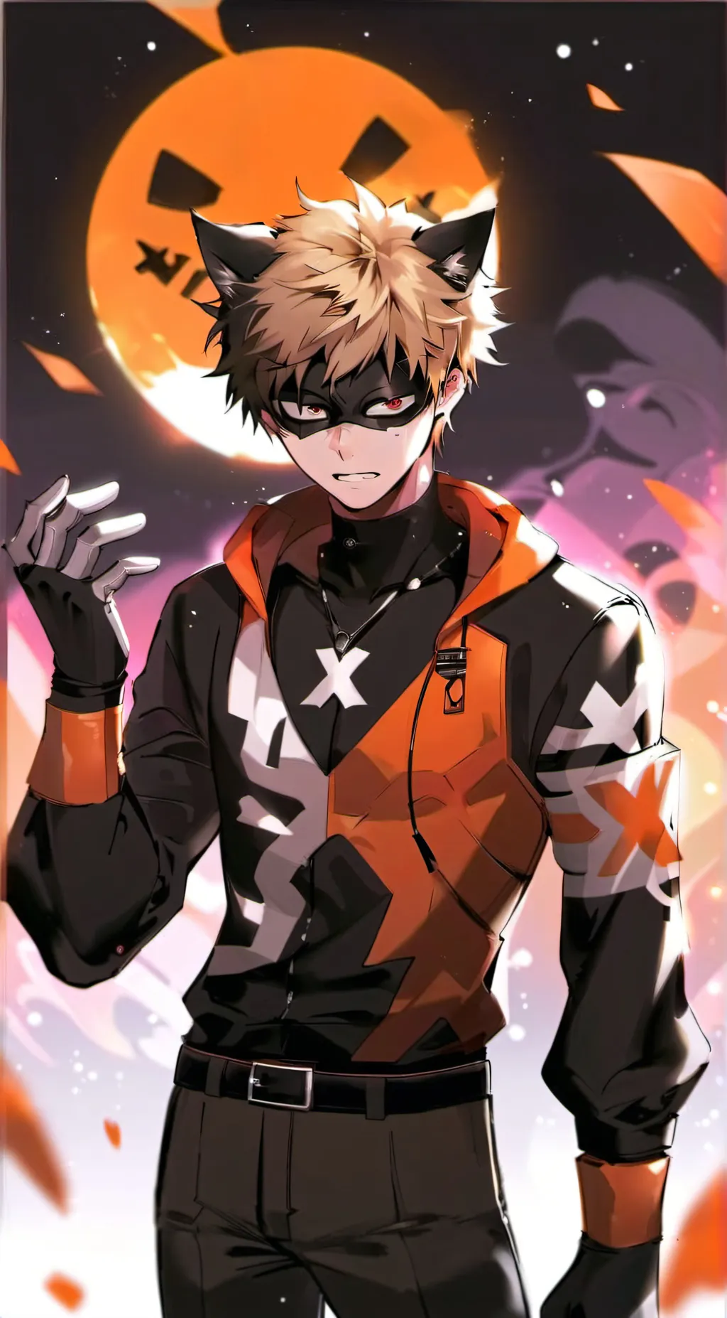 ai character: Bakugo  background