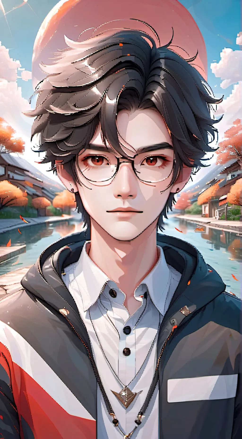 ai character: Aron  background