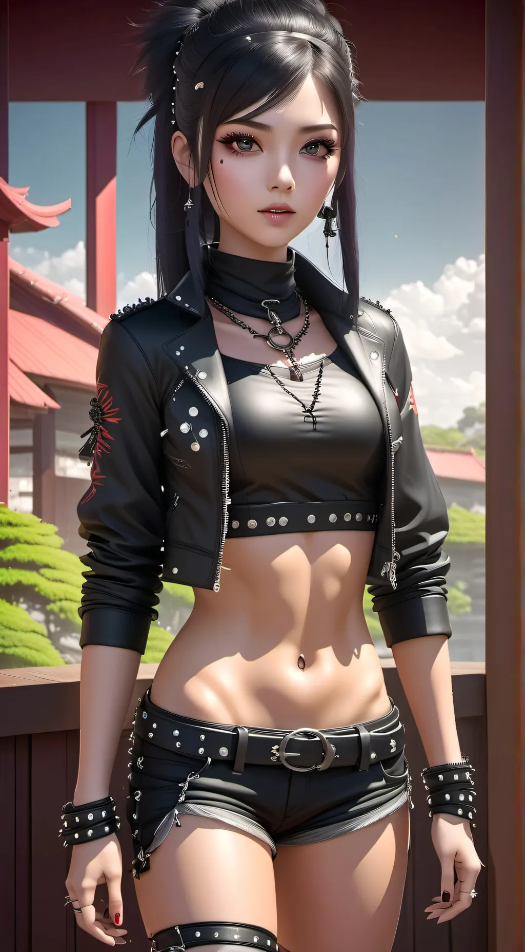 ai character: die Geheimnisvolle background